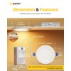 Ensenior 12 Pack 4 Inch LED Recessed Ceiling Light with