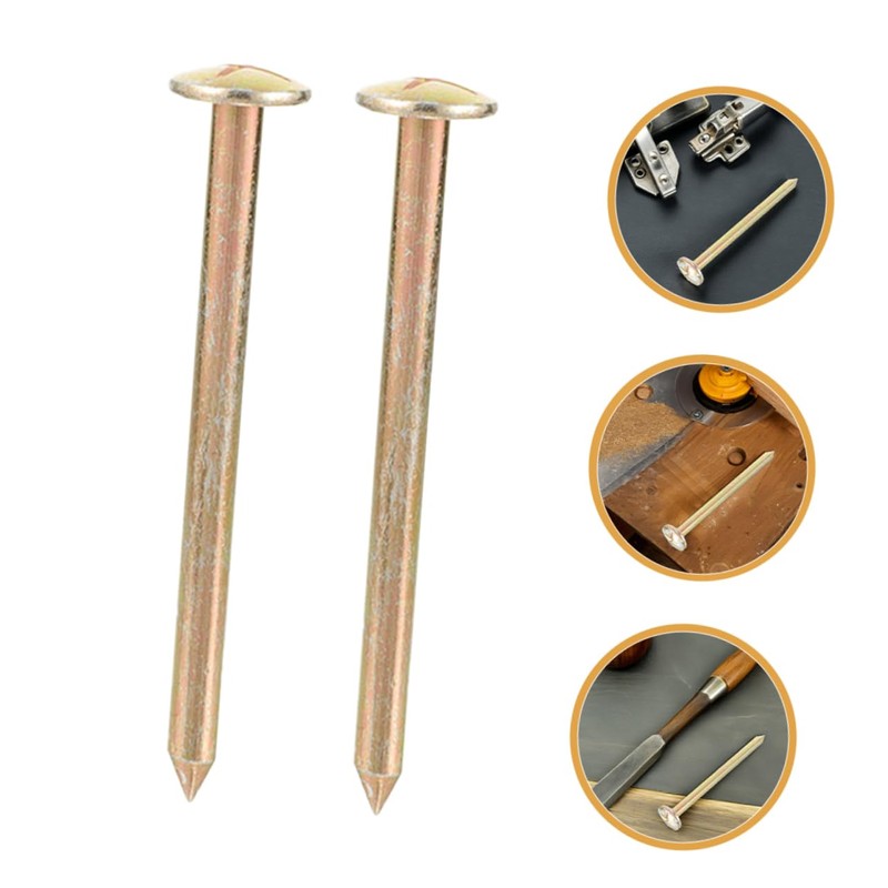 Outanaya 8pcs Stainless Steel Surveying Pegs Boundary Markers Measurement Stakes