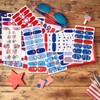 JERCLITY 224 Pieces 16 Sheets 4th of July Nail Wraps