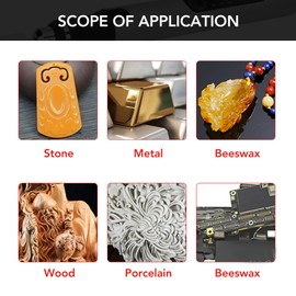 WGFOIP 3-Speed Variable Quick Charging Grinding Pen, Rechargeable Aluminum Alloy for Easy Carving for DIY Projects