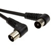 kenable RF Fly Lead Right Angle Male Plug to Plug