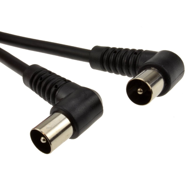 kenable RF Fly Lead Right Angle Male Plug to Plug
