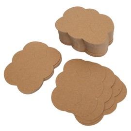 ULDIGI 200pcs Hair Bow Display Cards Brooch Display Card Hair Barrettes Cards Hairpins Cardholder Keychain Card Holder Decorative Necklace Cards Kraft Paper Earrings Earring Holder