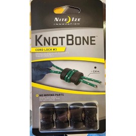 Nite Ize KnotBone Cord Lock #3 – 2 Pack (8 Cord Locks) – Model KCL3-01-4R7