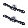 TEHAUX 2 Pieces Adjustable Spokeshave with Flat Base Metal Trimming