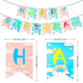 Colorful Happy Birthday Banner For Kids Unforgettable Birthday Decorations And Happy Birthday Sign Bring Your Birthday Party To Life With Every Color Under The Sun