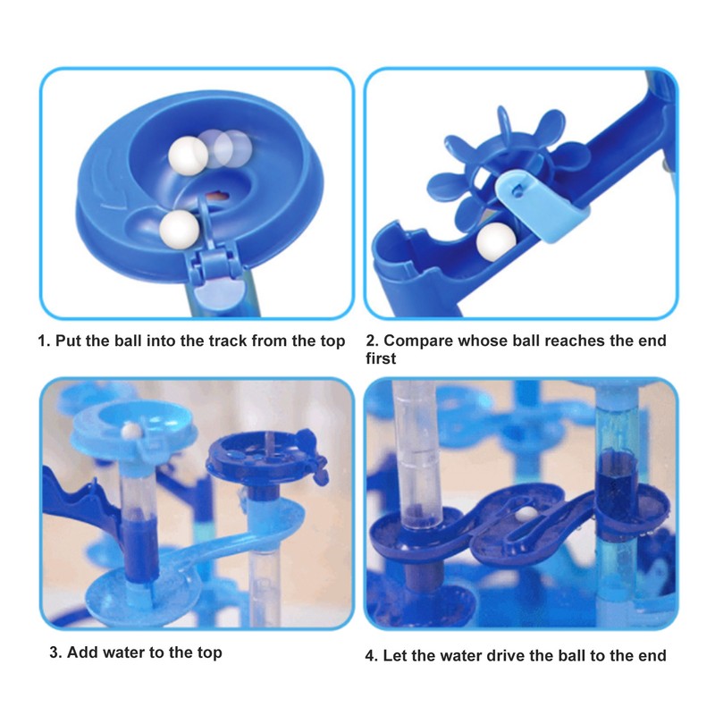 Marble Run Sets Funnel Slide DIY Water Play Marble Run