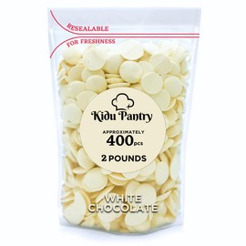 Kidu Pantry Melting Chocolate Wafers Bulk In Resealable Bag (White)