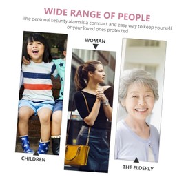 SHOWERORO Personal Safety Alarm for Women Emergency Keychain with LED Light Portable Self Device for Girls and Elderly Compact and Loud Alarm for Personal Security