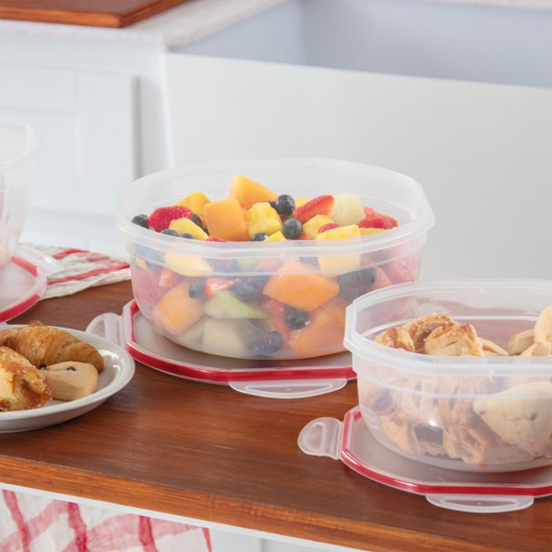 Sterilite Ultra-Seal 4.7 Qt Bowl, Large Airtight Food Storage Container,