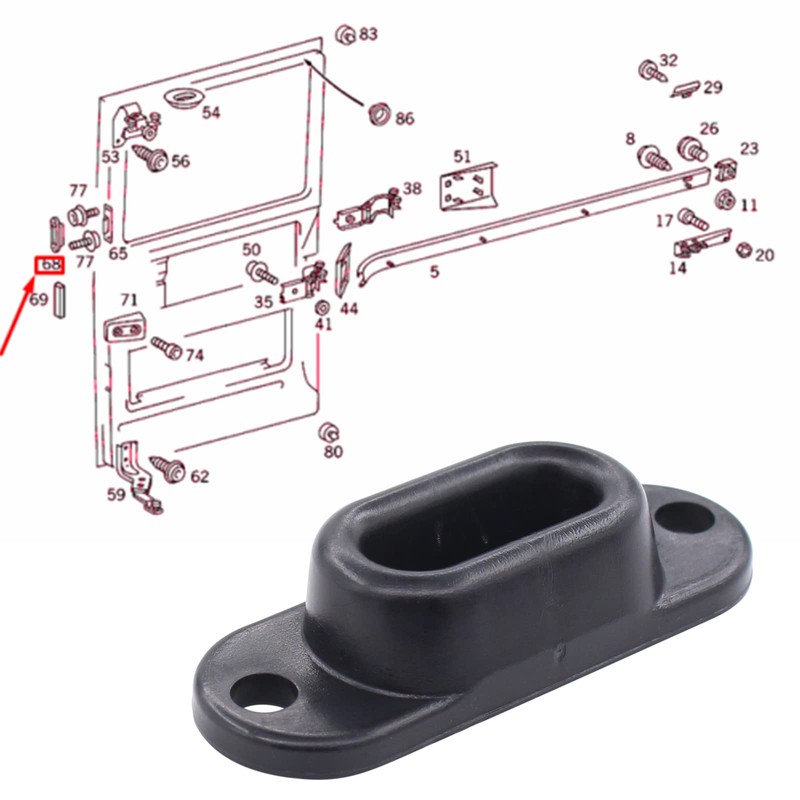 Doo Engy Door Hinge Side Door Sliding Stop Guide Door