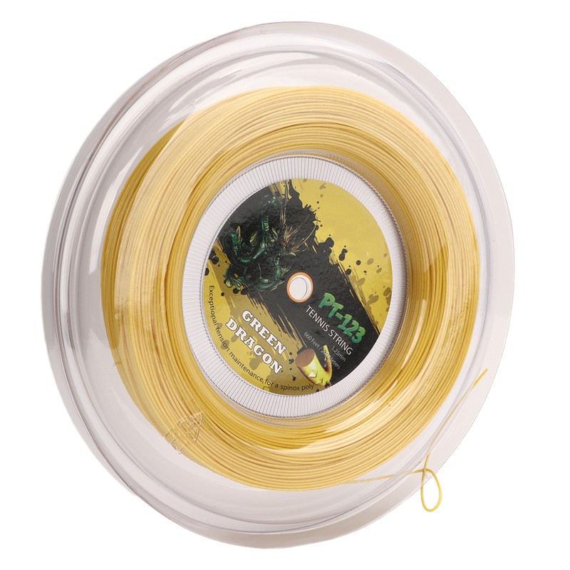 1.25mm Tennis Racket String Double Ribbed Pattern Beat Resistant Polyester