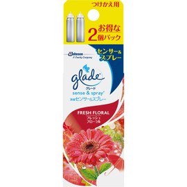 グレード 消臭・芳香剤 人感スプレー式 お部屋・トイレ用 消臭センサー&スプレー フレッシュフローラルの香り 付替用 18ml×2本セット
