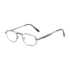 Rectangle Reading Glasses in Grey by Readers.com | The Anderson | +2.00