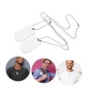 Mipcase Con Doble Placa De Identificación Y Cadena De Collar