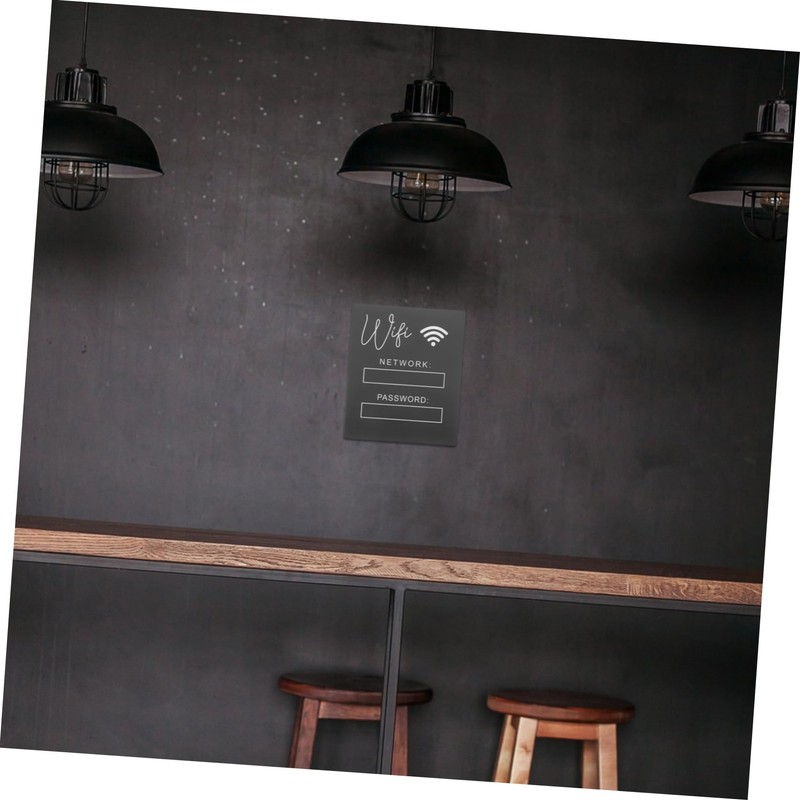 Zerodeko Acrylic WiFi Password Sign for Guests Unfinished Stylish WiFi