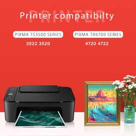 PG-275XL Black Ink Cartridges Replacement for Canon Ink 275 and 276 for Canon 275 Black Ink Cartridge 275XL for Canon Pixma TS3522 TS3500 TR4720 Printer(2 Black)