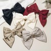 ZOUIQSS 2PCS Large Bow Hair Clips French Bowknot Hair Barrettes