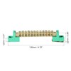 sourcing map Terminal Ground Bar Screw Block Barrier Brass 12