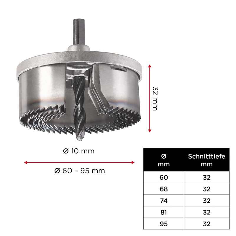 KWB Kraftixx 498477 Hole Saw Set