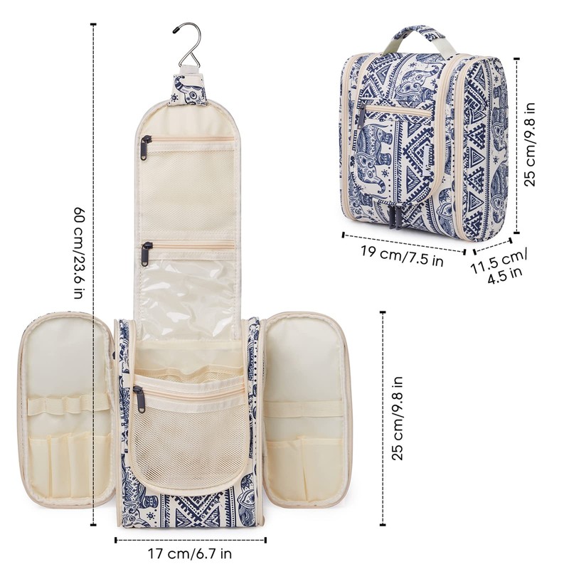 Travel Hanging Toiletry Wash Bag Makeup Cosmetic Organizer for Women