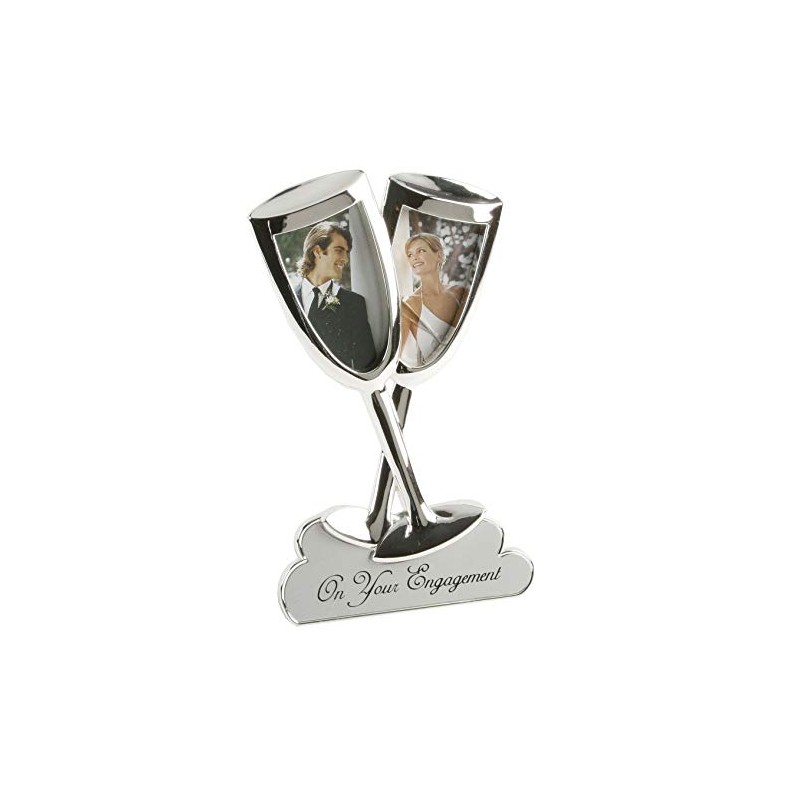 Juliana 2 Tone Silver Plated Frame - Champagne Flutes -