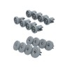 Wheels for Dishwashers, Basket Wheels Set of 16 for AEG