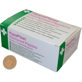 HypaPlast Pink Washproof Plasters, 2.5cm Dia. Spot (Pack of 100)