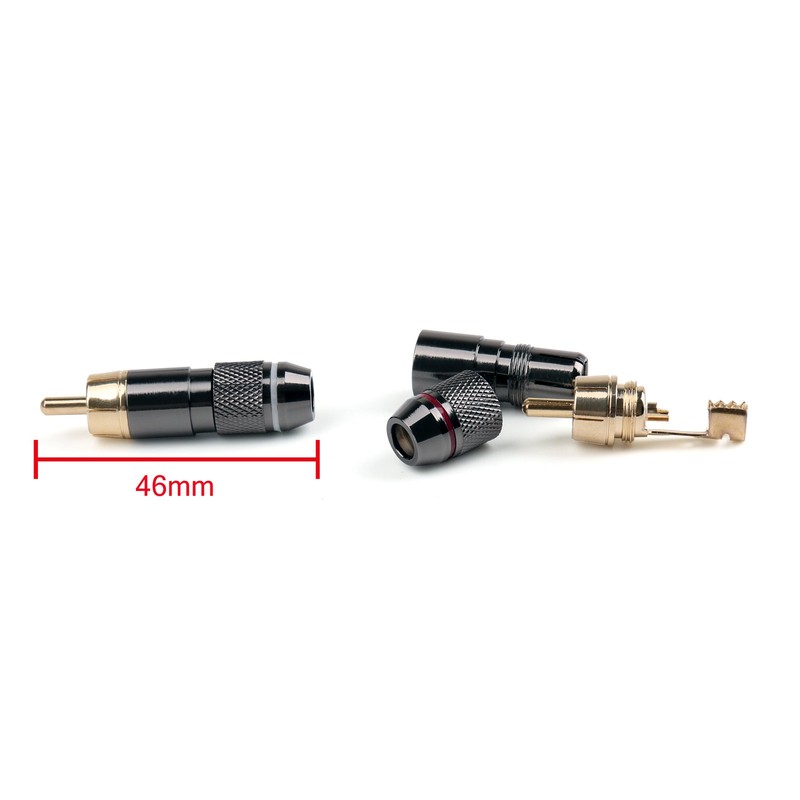 Bruce & Shark (Bruce Shark) 12 Pcs Copper RCA Plug