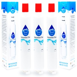 3-Pack Replacement for Whirlpool ET1FHTXMT04 Refrigerator Water Filter - Compatible with Whirlpool 4396701 Fridge Water Filter Cartridge