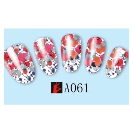 "Handmade" Floral Nail Art (Water Decal Wraps) Flowers Nail Art Decals