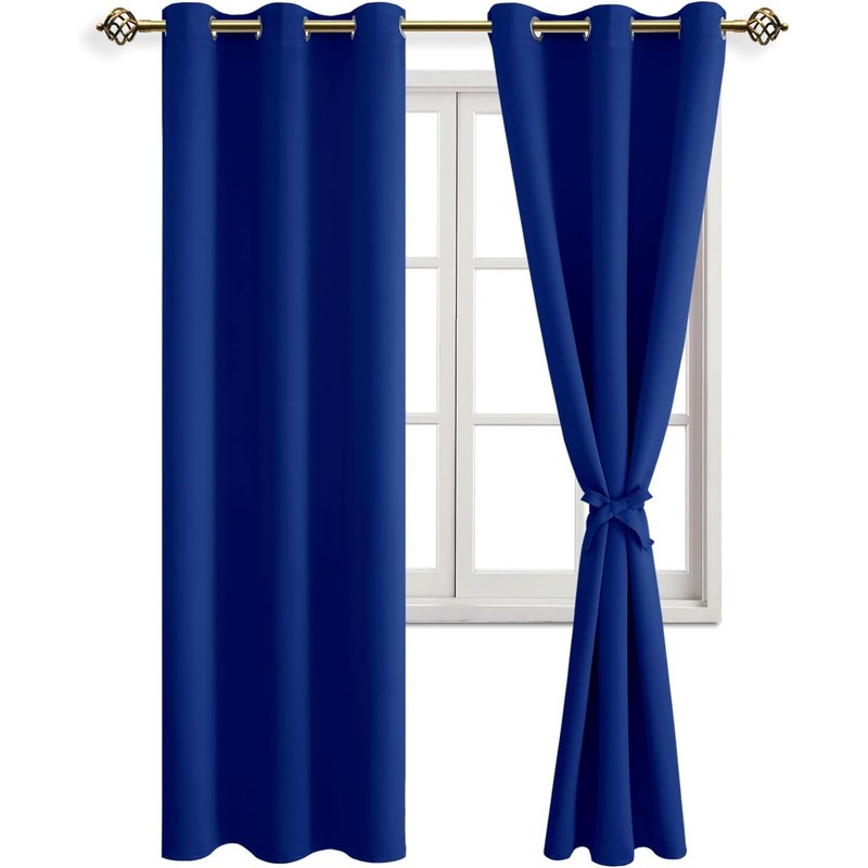 JIUZHEN Cortinas Opacas con Ojales para Dormitorio o salón, 2
