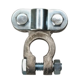 Road Power 906-1 Extra Heavy-Duty Battery Terminal for Trucks; Chrome; 6 and 12-Volt