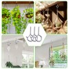 Pack of 10 Screw Hooks, Stainless Steel, Hook Screws, Screw