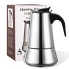 Happy Fox|Espresso Machine|Made of 430 Stainless Steel|6 Cups (300 ml),