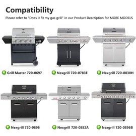 Criditpid Barbecue Heat Shield Replacement for Grill Master 720-0697, 720-0737, Stainless Steel Grill Replacement Parts for Nexgrill 720-0830H 720-0783E 720-0896B.(3 Pack)