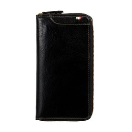 Milagro cas644 Tamponato Leather Smart Garcon Wallet (Wallet, Men's, Coin Purse, Large Capacity, Brand, Genuine Leather, Christmas, Father's Day), Black