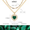 MTMY Layered Heart Necklaces for Women Stackable 14K Gold Plated
