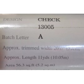 Zoffany The ZOFFANY Story Book, Design: Check # 13005 Batch A. NOS