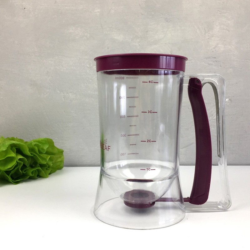 Pancake Batter Dispenser for Cakes Cookies, Graduated Scale, 900mL