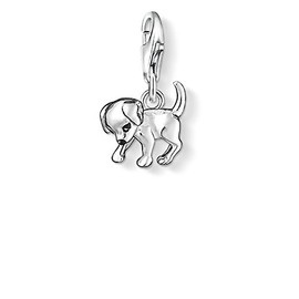 Thomas Sabo Dog Puppy Charm Club Charm, Sterling Silver, No Gemstone