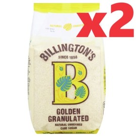 1kg 2팩 빌링톤 골든 그래뉼레이티드 비정제설탕 자연설탕 Billingtons Golden Granulated 1kg 2 Pack Billingtons Golden Granulated Unrefined Sugar Natural Sugar