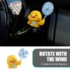 Bawkars Cute Duck Car Air Fresheners Vent Clips, Rotating Windmill