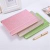 Yonavita Pink Glitter Notebook, 8.4"x 5.7", 200 Lined Pages, No