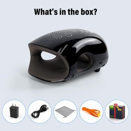 cotsoco Mothers Day Gifts for Mom from Daughter-Cordless Hand Massager with Heat and Compression for Arthritis and Carpal Tunnel, Birthday Gifts for Women Mom Men,Black