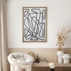 SIGNWIN Framed Canvas Print Wall Art Twisting Lines & Shapes