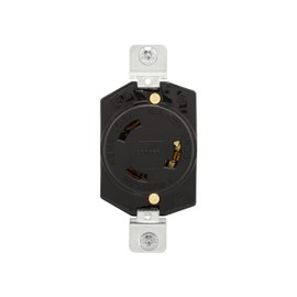 EATON Cooper Wiring Devices, L530R-Single Locking Receptacle, 30A -125V, 2-pole, 3-wire Grounding Back & Side Wire, Fed. SpeclW-C-596F