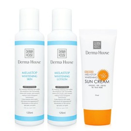 [Derma House] 2 types of whitening saving type (skin skin + lotion) + whitening sun cream / [더마하우스] 화이트닝 절약형2종(절스킨+절로션)+화이트닝 썬크림