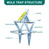 POlAFLEX Mole Traps,Easy Setup Mole Traps That Kill The Best,Reusable