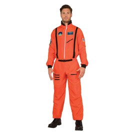 Pizazz! Men's Shuttle Commander Astronaut Moon Walk Suit Costume 2XL 48-50 Orange